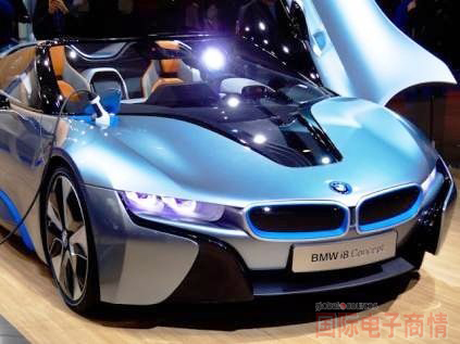 2012年度巴黎車展:BMW i8概念車能以全電動方式運轉